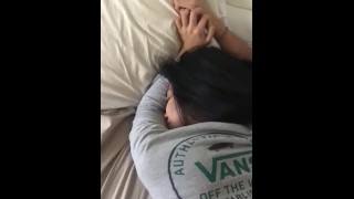 Asian Girlfriend Doggystyle - Asian gf doggy moaning creampie - 18 Porn